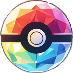 Prismatic Evolutions - A crystal prism reflecting rainbow light with a subtle Pokéball element